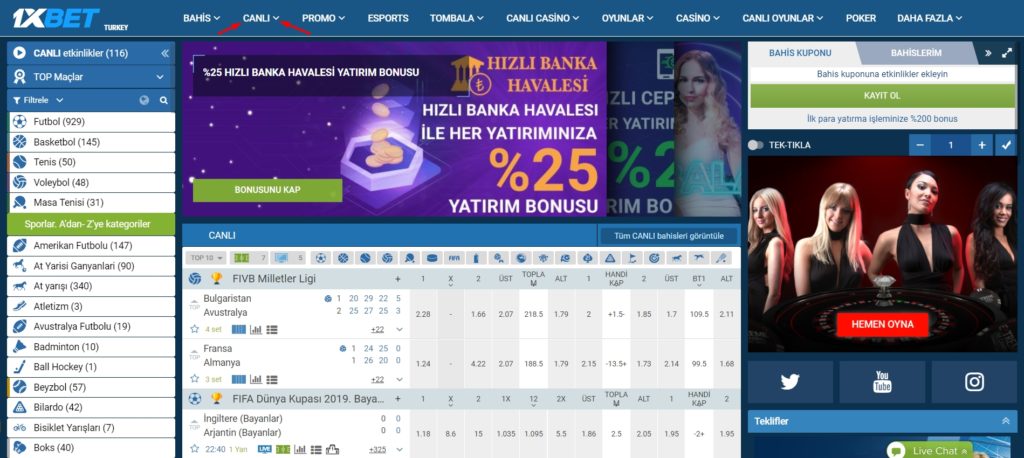 1xbet canli bahis sitesi