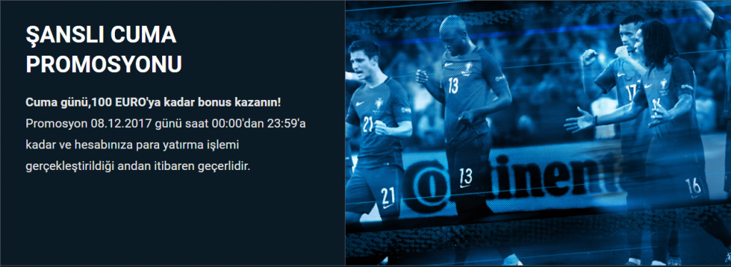 1xbet Şanslı Cuma Bonusu